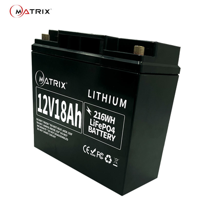 Area solare di Ion Battery Pack For U.S.A. del litio di stoccaggio 12V LiFePo4 18ah