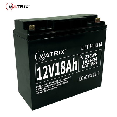 Garanzia profonda ricaricabile della batteria 12.8v 18ah 4s3p 5years del ciclo 12V LiFePo4