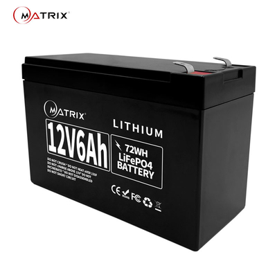 batteria LiFEPO4 del ferro del litio di 12V 6Ah