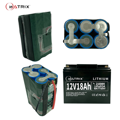 Area solare di Ion Battery Pack For U.S.A. del litio di stoccaggio 12V LiFePo4 18ah