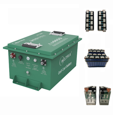 Batteria agli ioni di litio per carrello da golf ricaricabile Deep Cycle 48V / 51V 56Ah | Chilometraggio 35-50 km